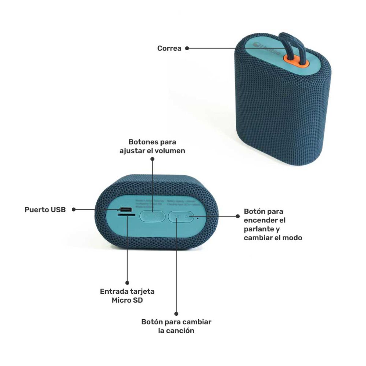 Kit Smartwatch Lhotse Vibe 05 Cream + Parlante Azul