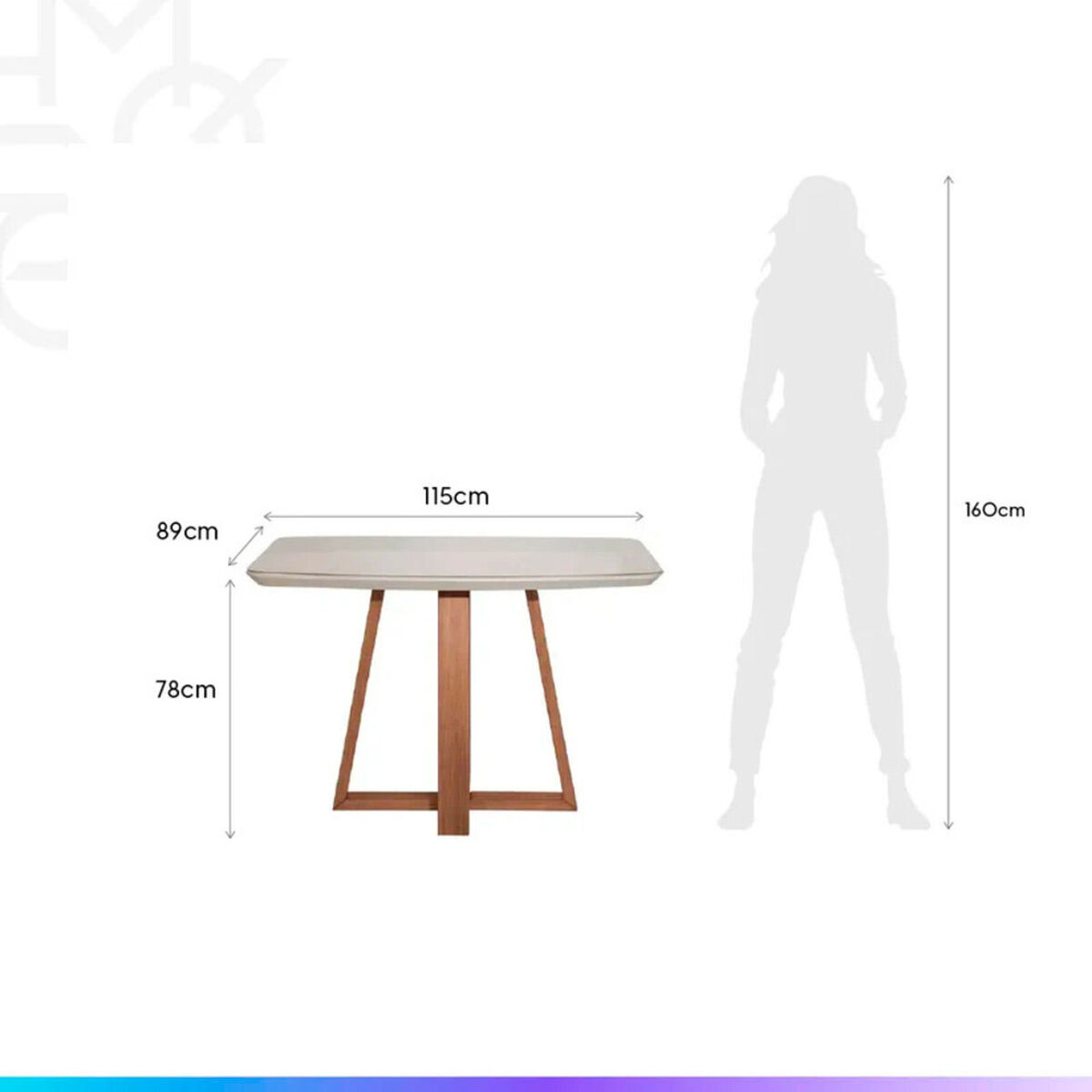 Juego de Comedor Decocasa Bennet 4 Sillas Gris