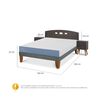 Cama Europea CIC 2 Plazas Excellence + Respaldo + 2 Veladores Gales