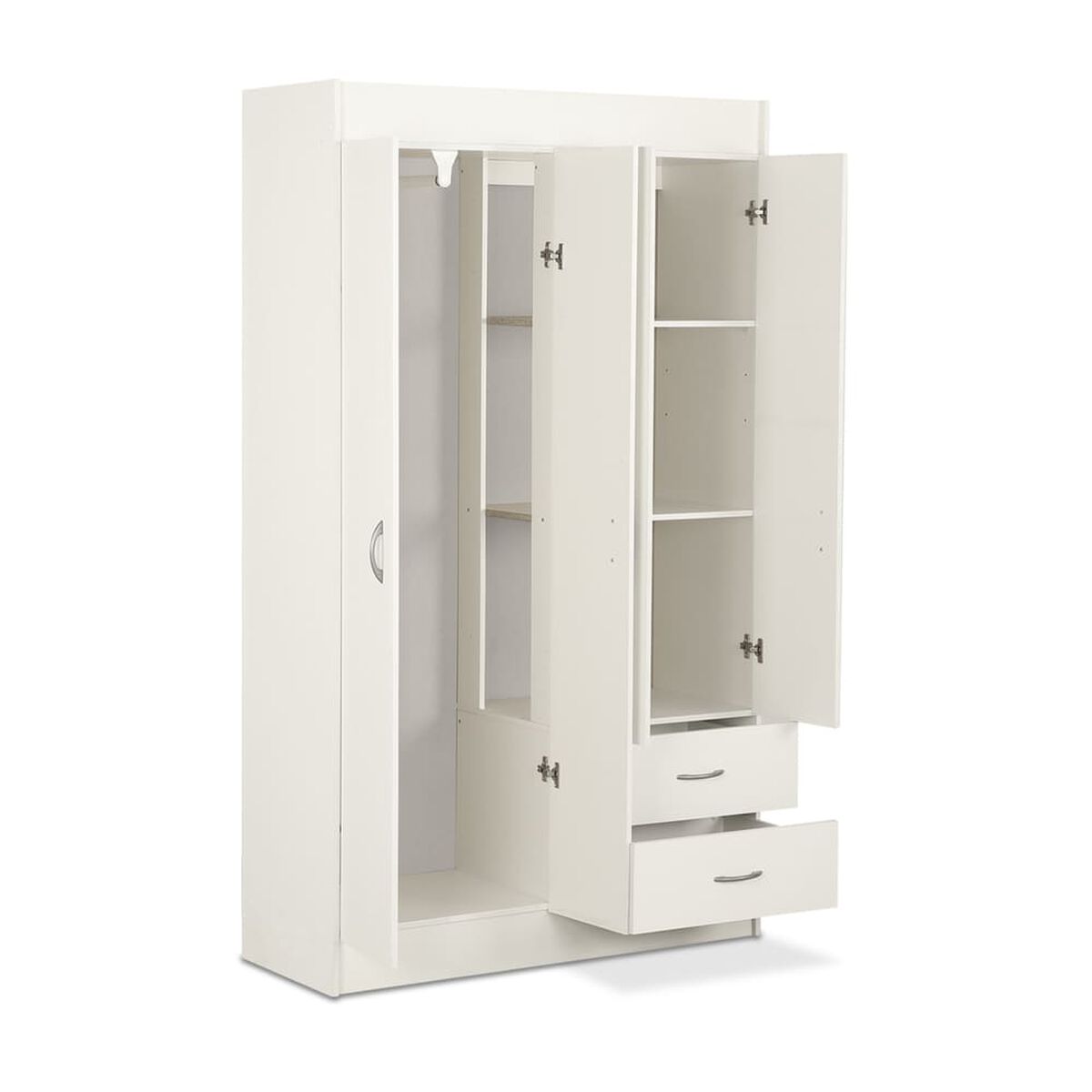 Closet Stanford 4 Puertas 2 Cajones Blanco