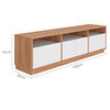 Rack TV Vekkahome Atlas Hasta 70" Caf&eacute;