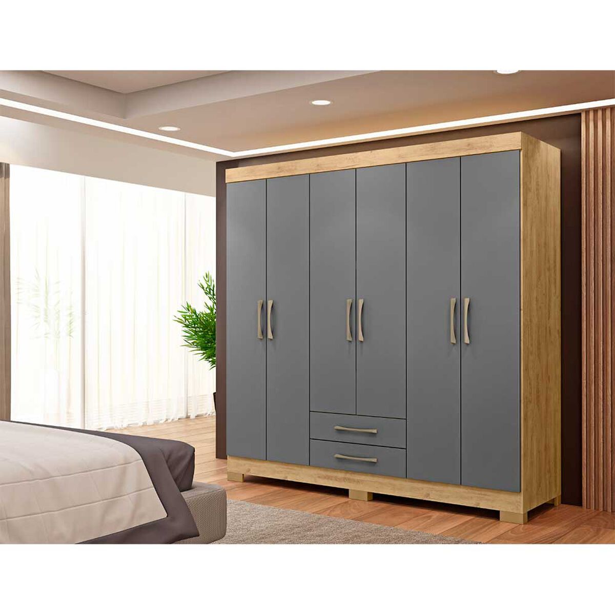 Closet 6P 2C Escocia Gris