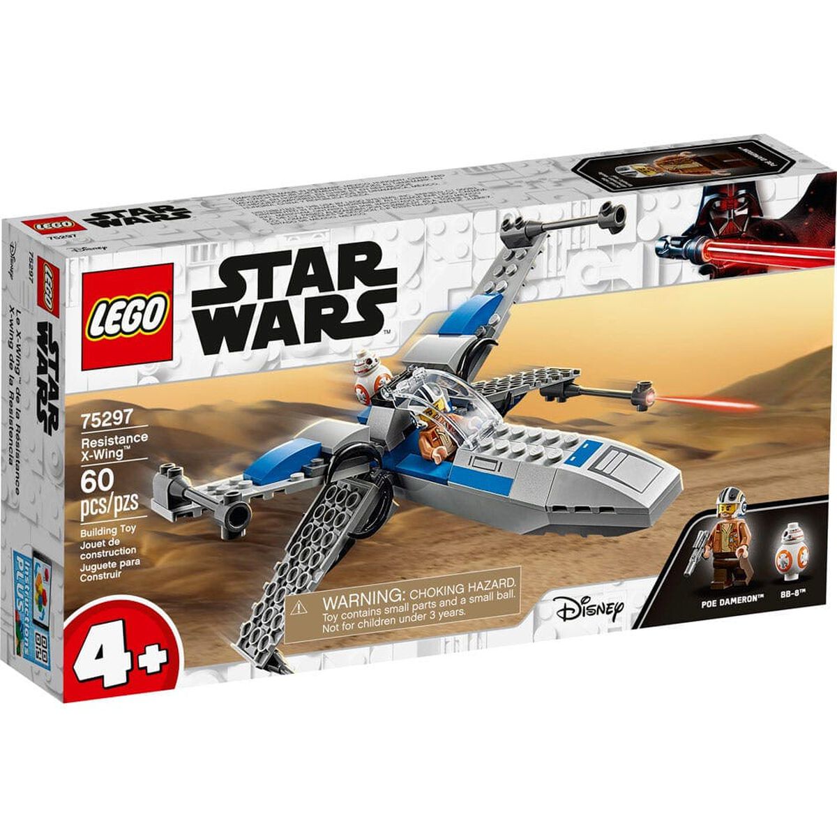 Bloques Star Wars X-Wing de La Resistencia 60 Piezas Lego