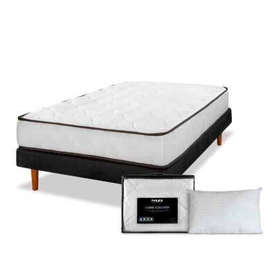 Imagen 1 del producto Cama Europea Flex 1,5 Plazas New Simple + Almohada + Cubrecolchon Básico