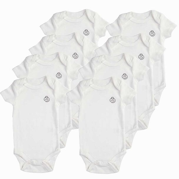 Pack 8 Body de Algodón 3 a 6 Meses Bebesit