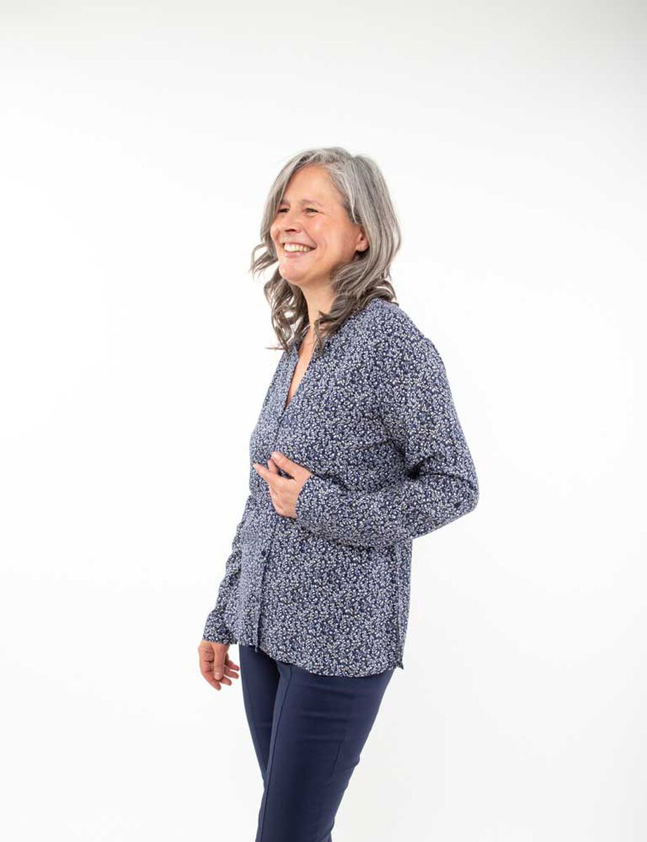 Blusa Estampada Manga Larga Mujer Portman Club