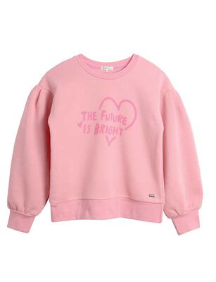 Imagen 2 del producto Poleron de Algodón Niña Exception rosado