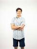 Camisa Estampada Manga Corta Hombre Cutback