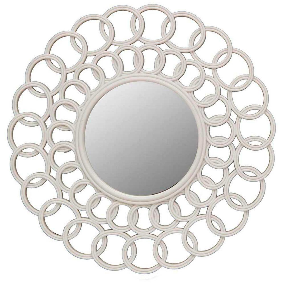 Espejo Pl&aacute;stico Vgo Circular 35 cm Blanco