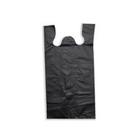 Bolsa Plástica De Gaune Camiseta Negro 1000 Unidades