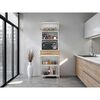Mueble de Microondas Tuhome Luna 4 Puertas 1 Caj&oacute;n Fresno Blanco