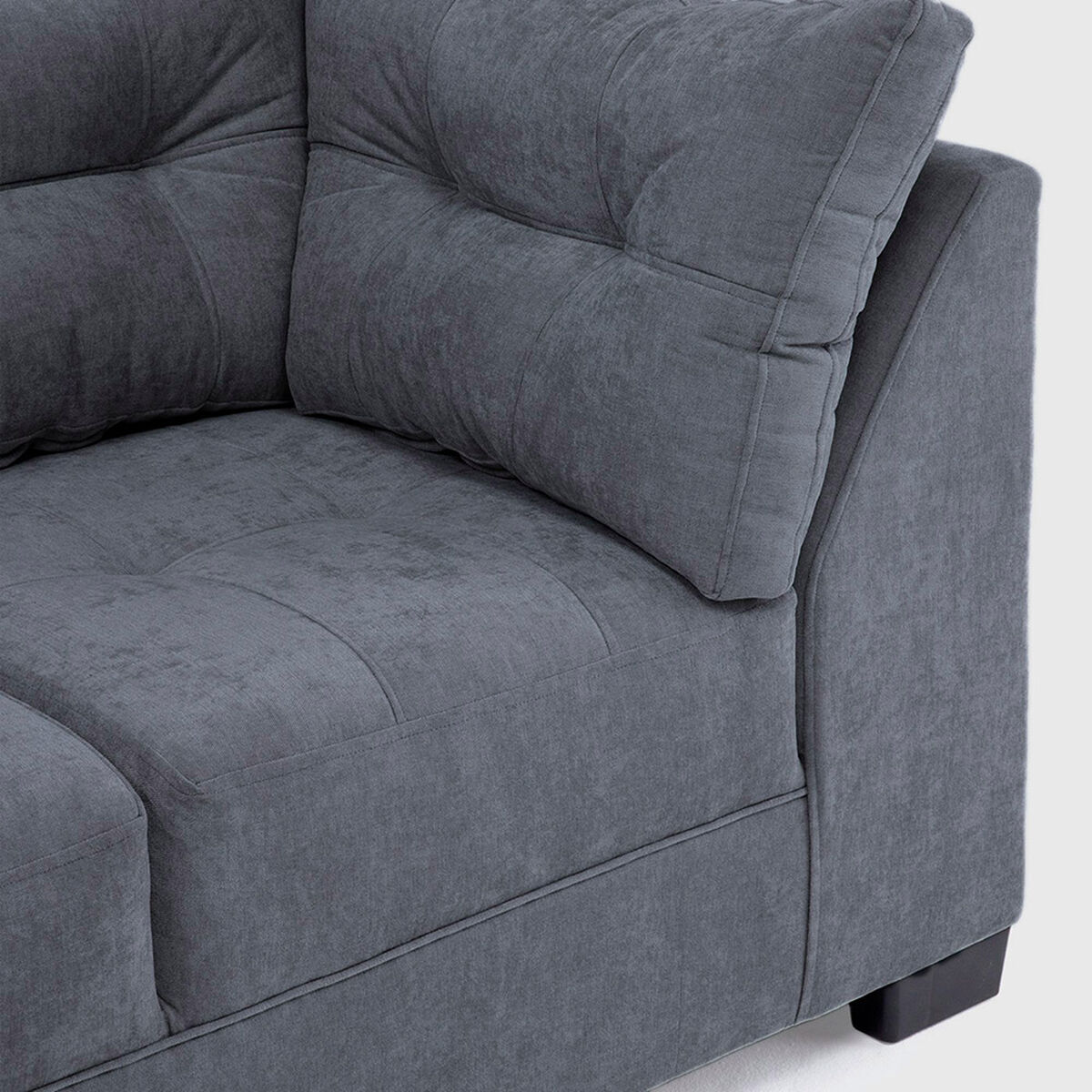 Sof&aacute; Muebles MPR Edimburgo 3 Cuerpos Gris Oscuro
