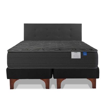 Imagen 2 del producto Cama Europea Flex Base Dividida King Black + Respaldo Royal