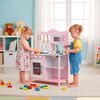Cocina de Juguete Infantil Madera Rosada con Accesorios Band&uacute;