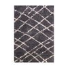 Alfombra Dib Shaggy Design 150 x 220 cm Gris