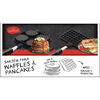 Set 2 Piezas Sartén Teflón La Soluzione Waffles y Pancake