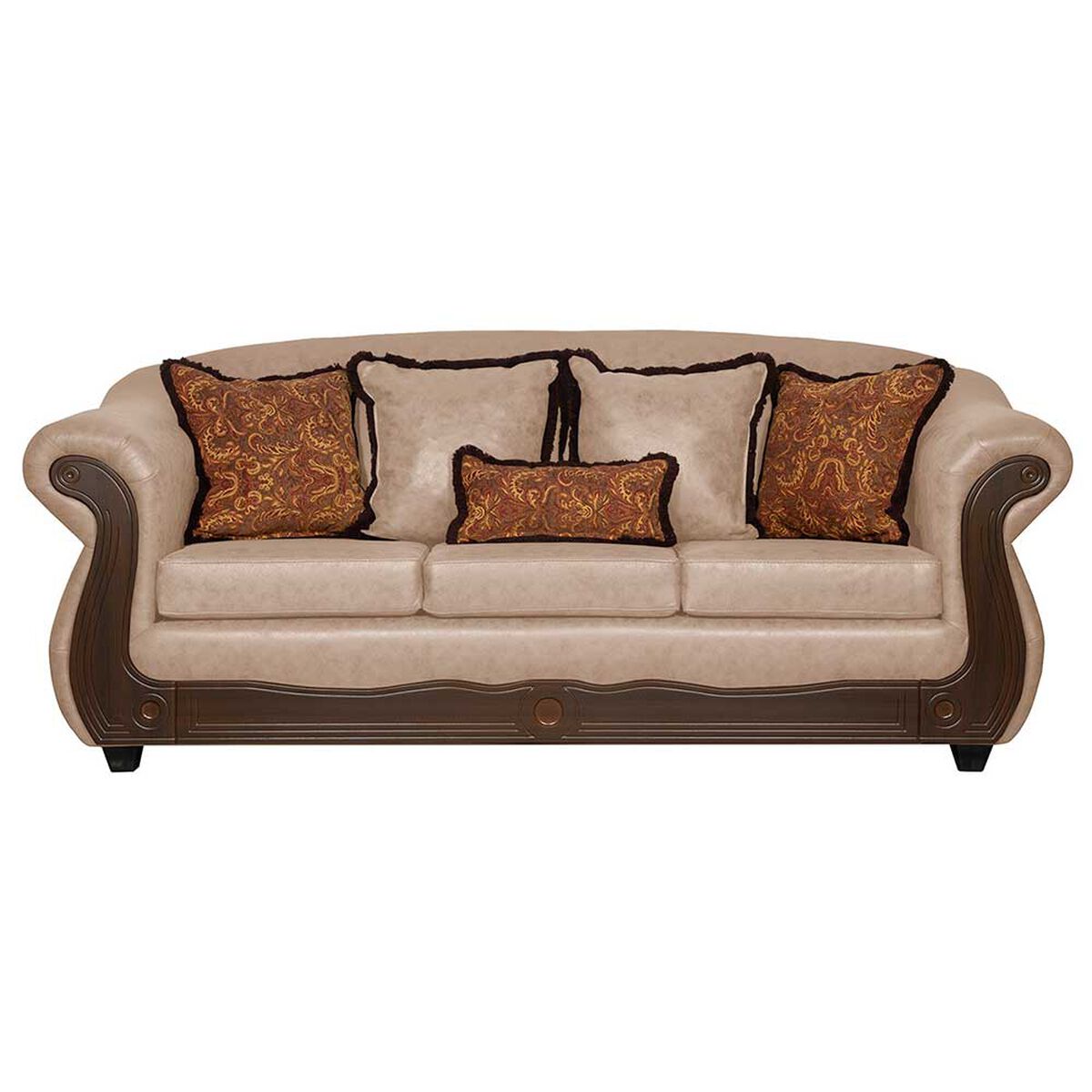 Juego de Living Black Factory Estambul 5 Cuerpos Beige