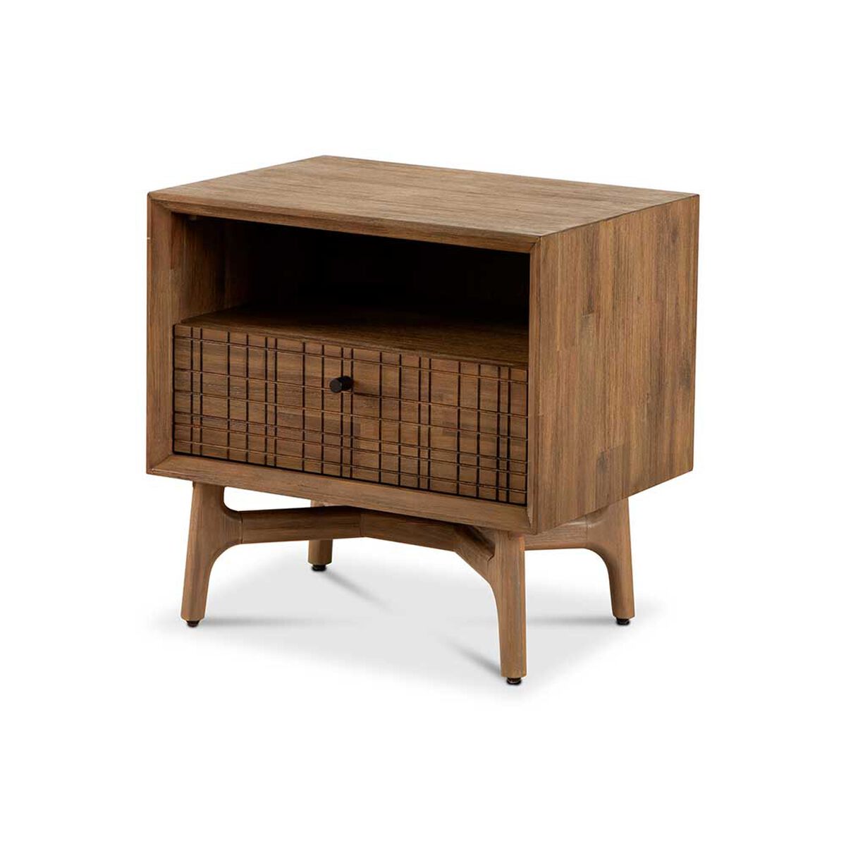 Velador CIC Adria 1 Cajón Café Oscuro