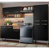 Mueble de Cocina Vekkahome Emilly Negro