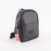 Mochila Lisa Negra Eco Cuero Mujer Icono