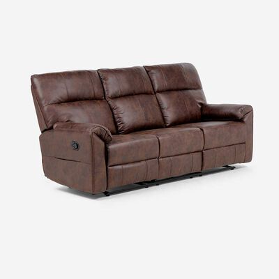 Sof&aacute; Reclinable Rosen Tolosa 3 Cuerpos Marr&oacute;n