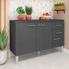 Mueble de Cocina Base Vekkahome Opie Gris