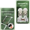Coche Doble con Mesita de Comer Reclinable Blanco LuBabycas