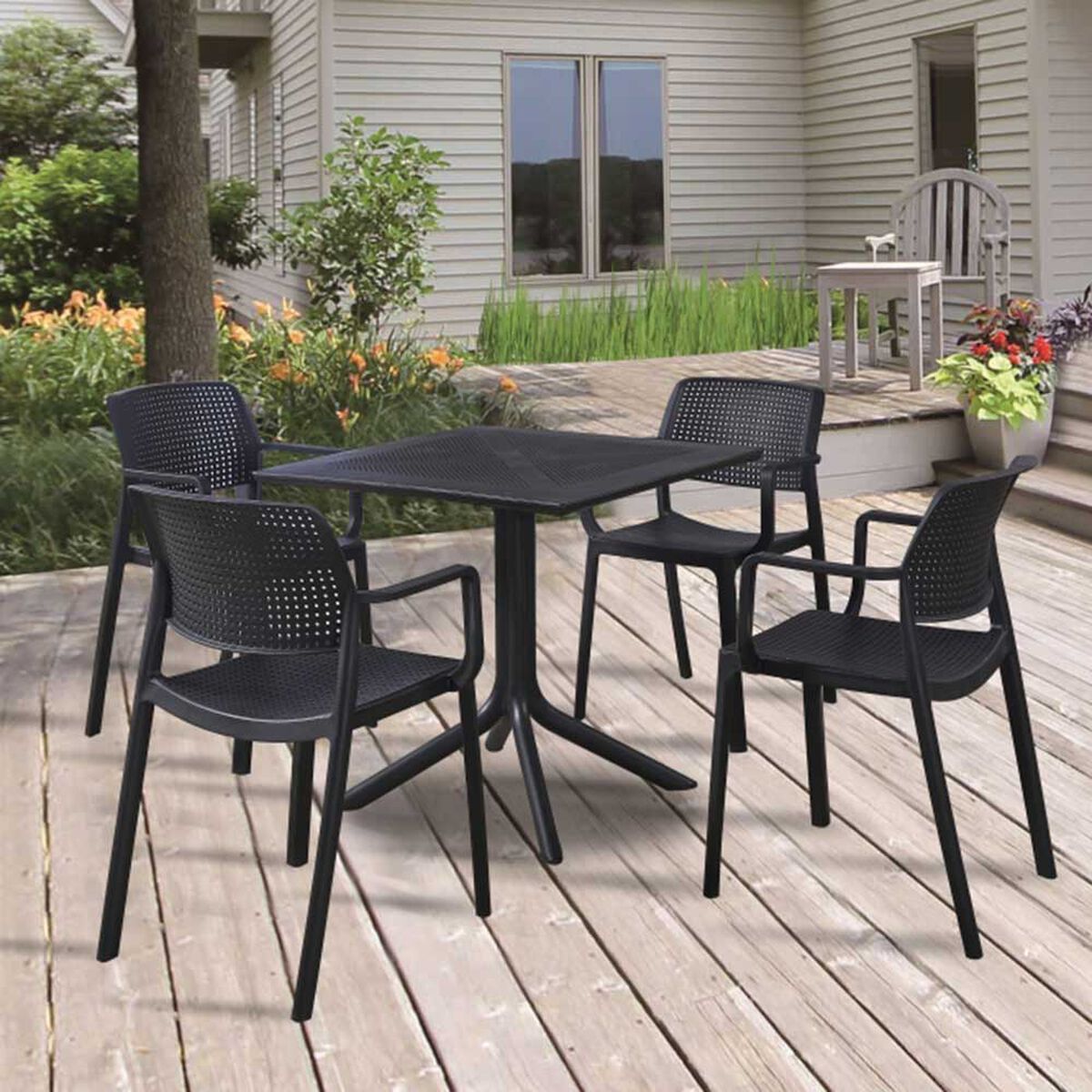 Juego de terraza Fm Furniture Línea E 4 Sillas