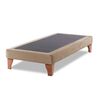 Base Europea Dividida Latam Home 1,5 Plazas Zen Tela Velvet Beige