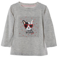 Polera Manga Larga Chess Baby Gris