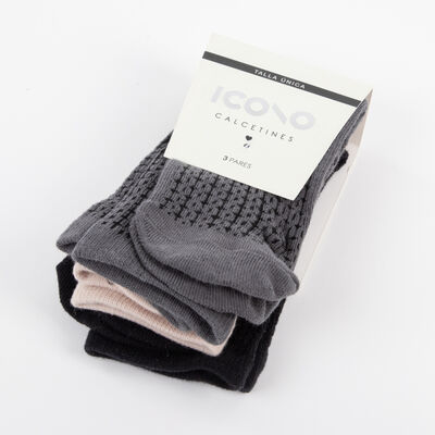 Pack 3 Calcetines Largo Icono