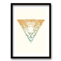 Cuadro Decorativo Retela Tiger Triangle 40 x 30 cm