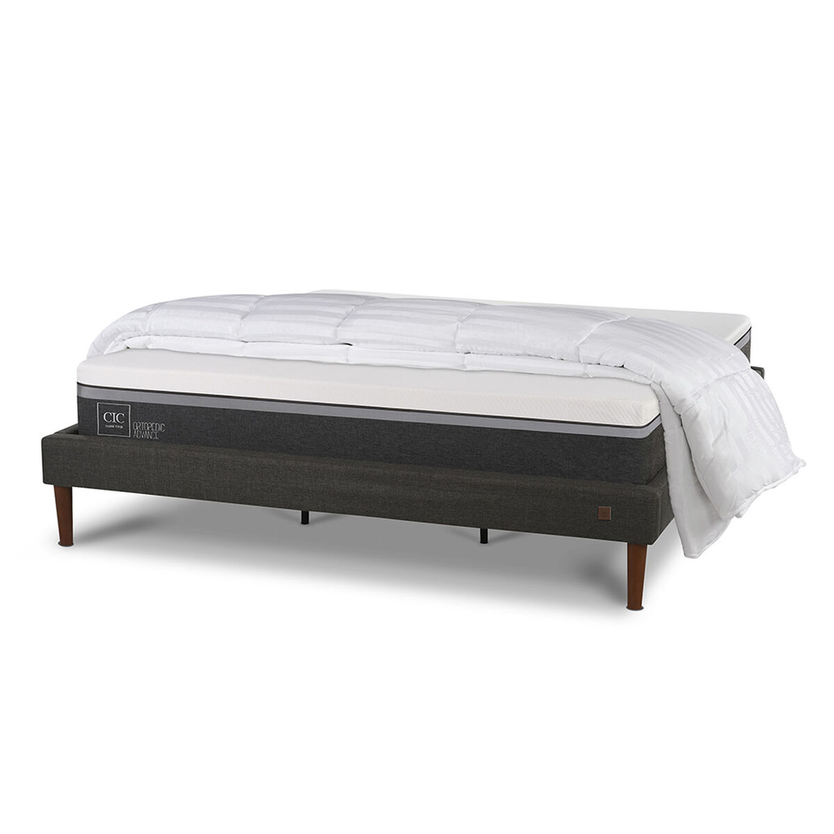 Cama Europea CIC King Ortopedic Advance + Plum&oacute;n