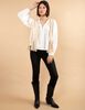 Chaqueta Suede Flecos Sin Mangas Mujer Zibel