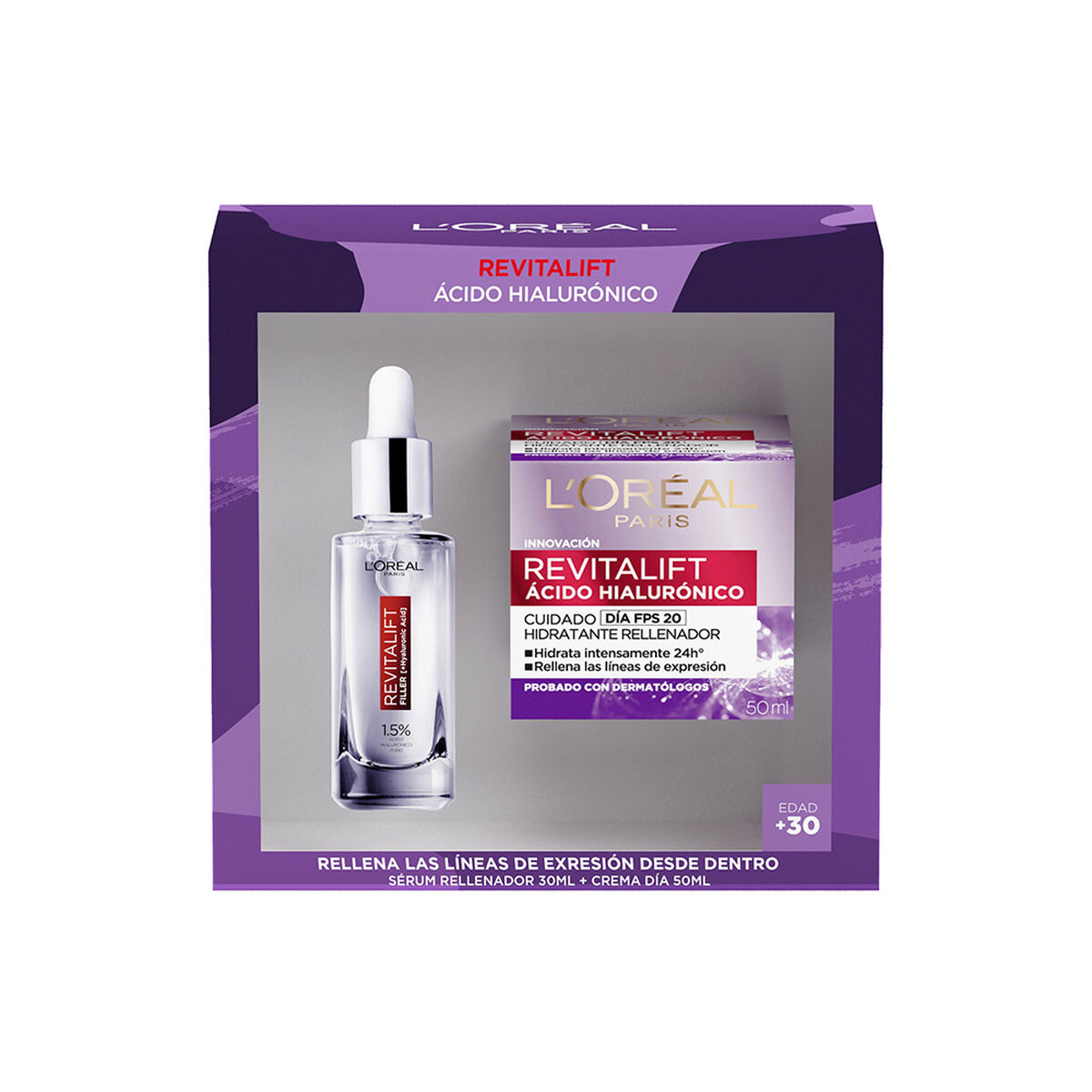 Pack Revitalif Ácido Hialurónico Crema Día + Serum