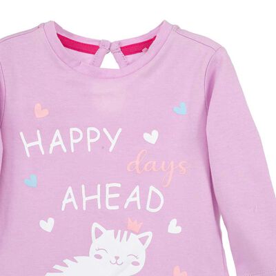 Imagen 2 del producto Polera Manga Larga Beba Chess Baby Lila, Rosado