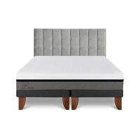Cama Europea CIC Base Dividida 2 Plazas Balance + Respaldo Sile