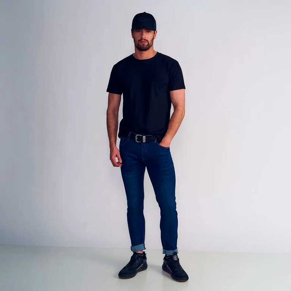 Jeans Skinny Tiro Medio Hombre Ellus