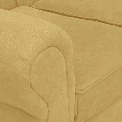 Sofá Elegant Detail Marsella 3 Cuerpos Tela Beige