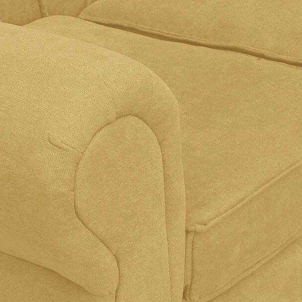 Sofá Elegant Detail Marsella 3 Cuerpos Tela Beige