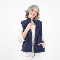 Polerón Sin Mangas Mujer Portman Club Azul, Burdeo, Morado, Negro, Oliva