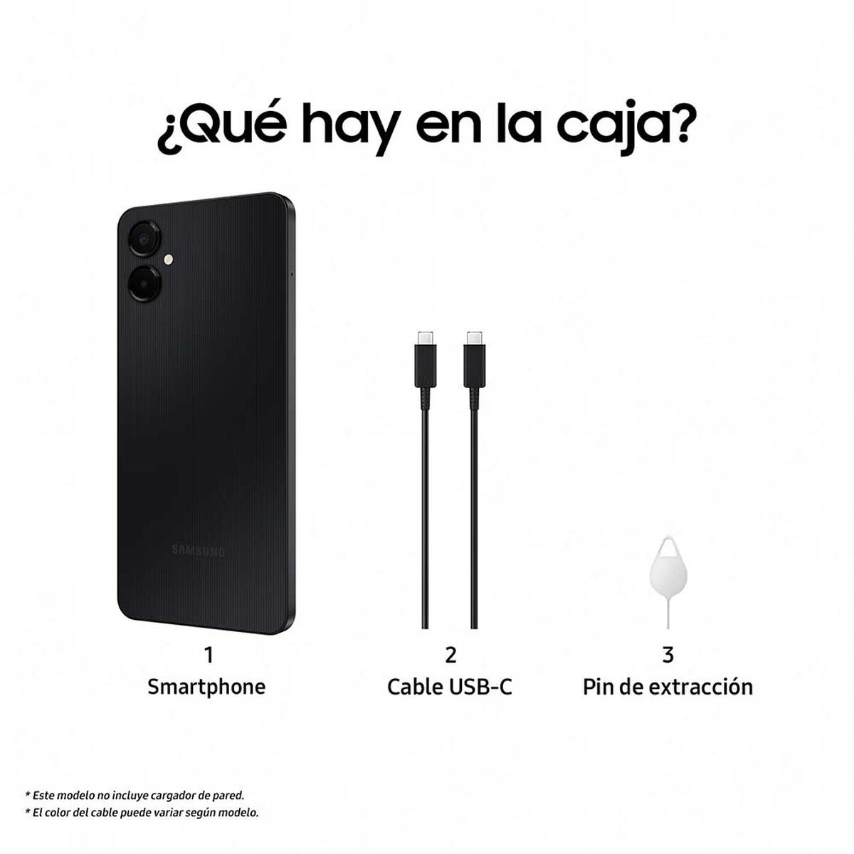 Celular Samsung Galaxy A06 5G 128GB 6,7" Negro Liberado