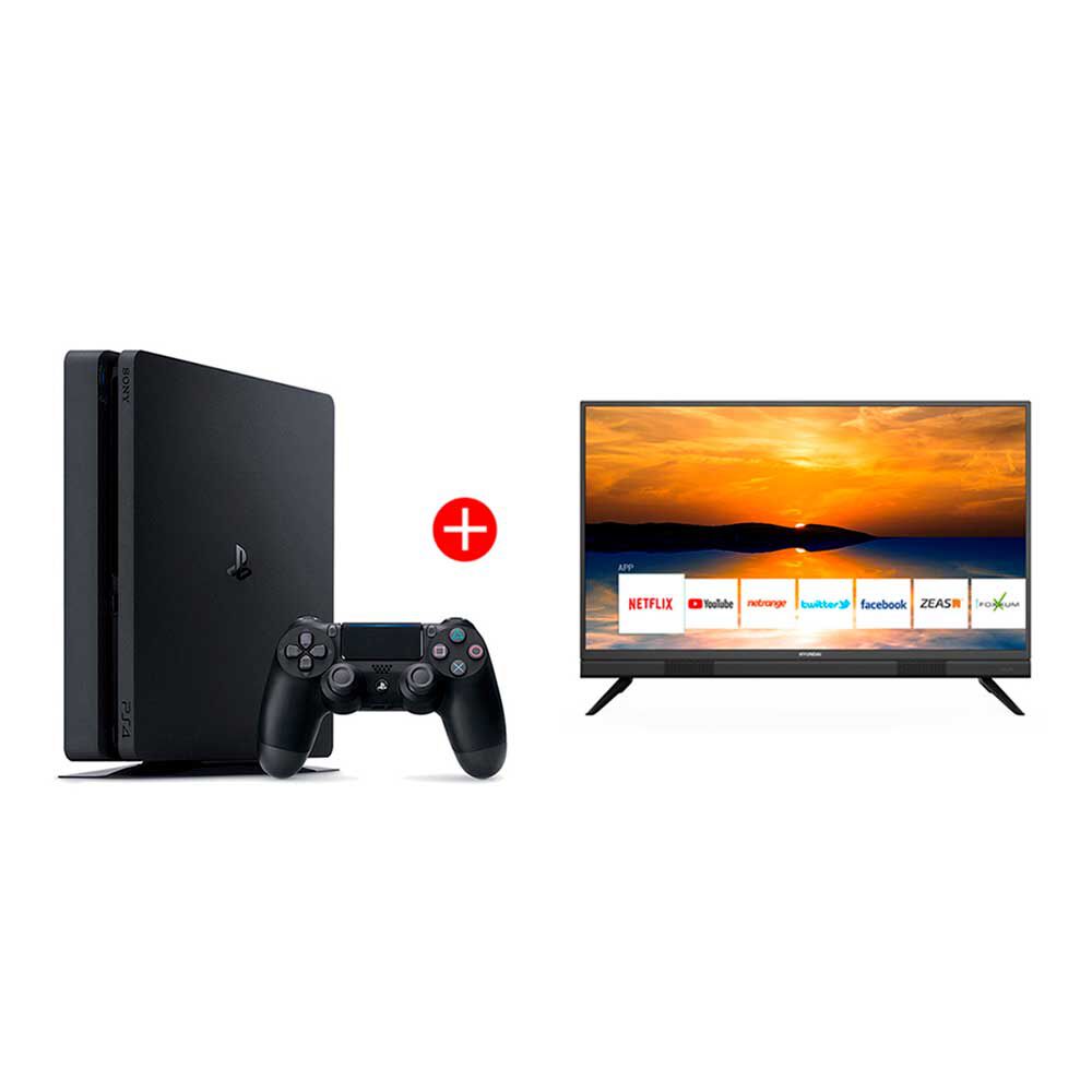 Combo Consola Sony PlayStation 4 1TB + 1 Control + LED 40