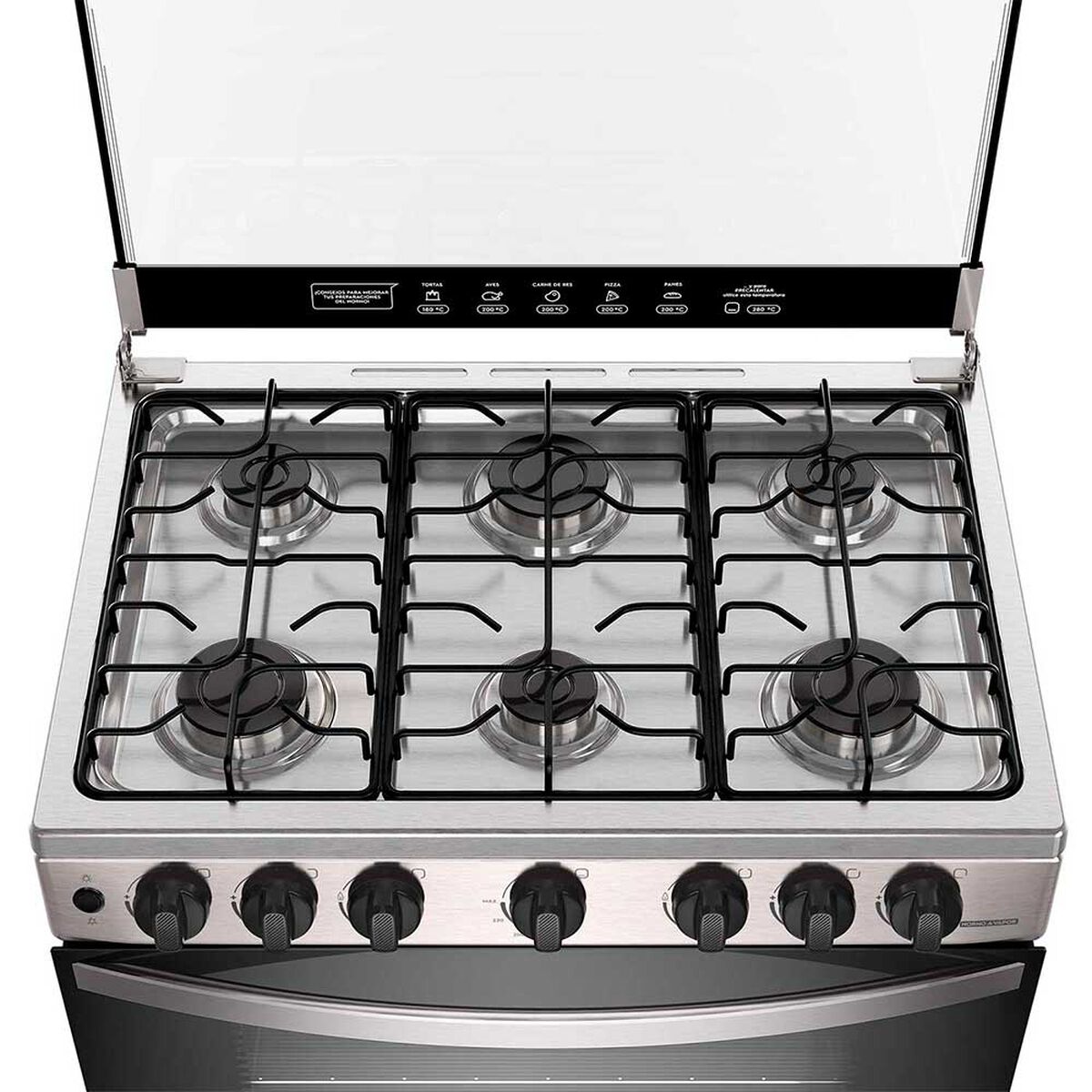 Cocina a Gas Mademsa FM6LSC 6 platos Inox