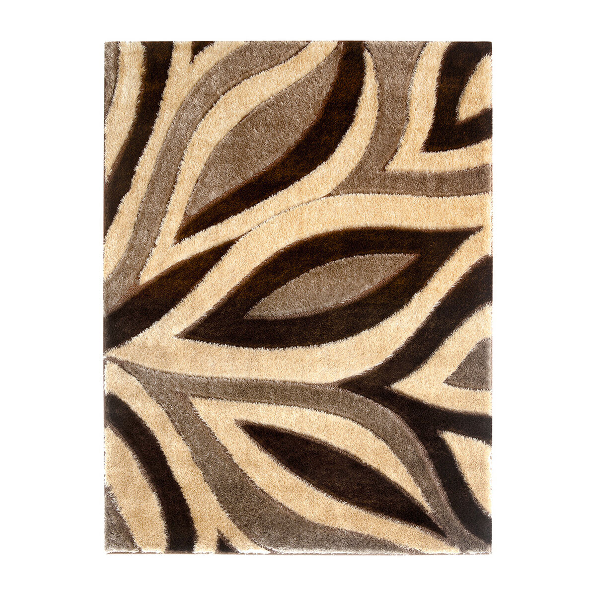 Alfombra Modalfo Exclusive Figuras Linéales Café 150x200 cm
