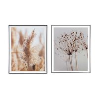 Set 2 Cuadros para Fotos Plástico Vgo 50 x 40 cm Negro