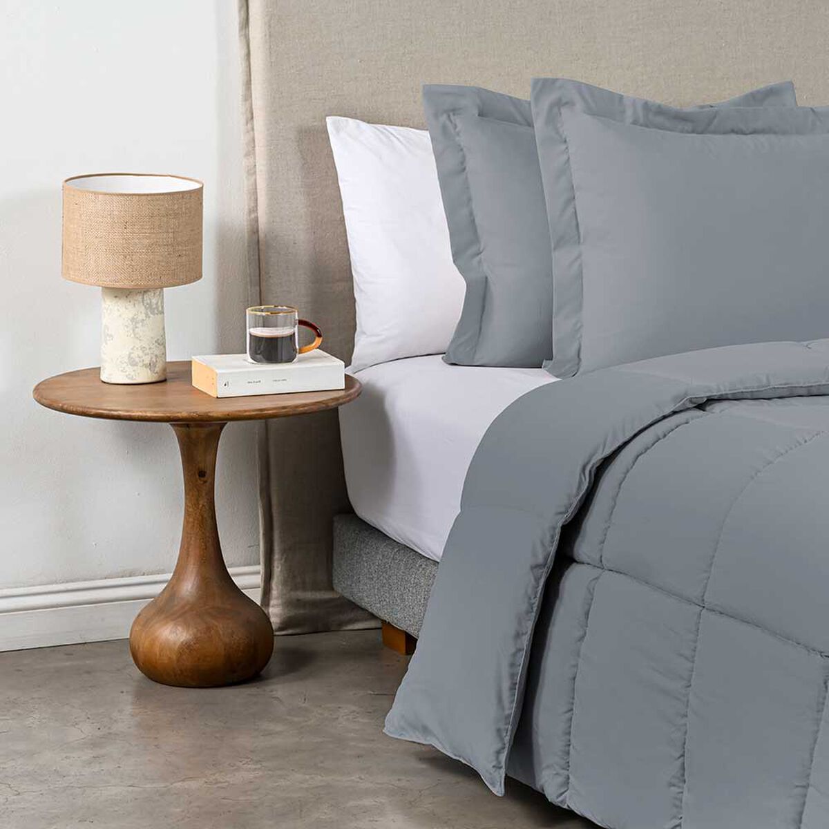 Plum&oacute;n Cannon 2 Plazas Softwash Gris