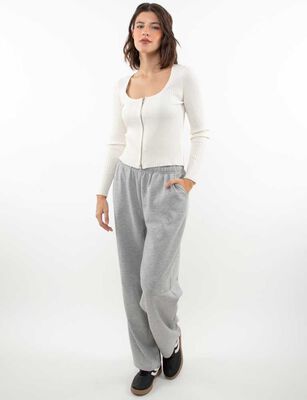 Imagen 2 del producto Pantalón Cintura Elasticada Mujer Zibel Gris
