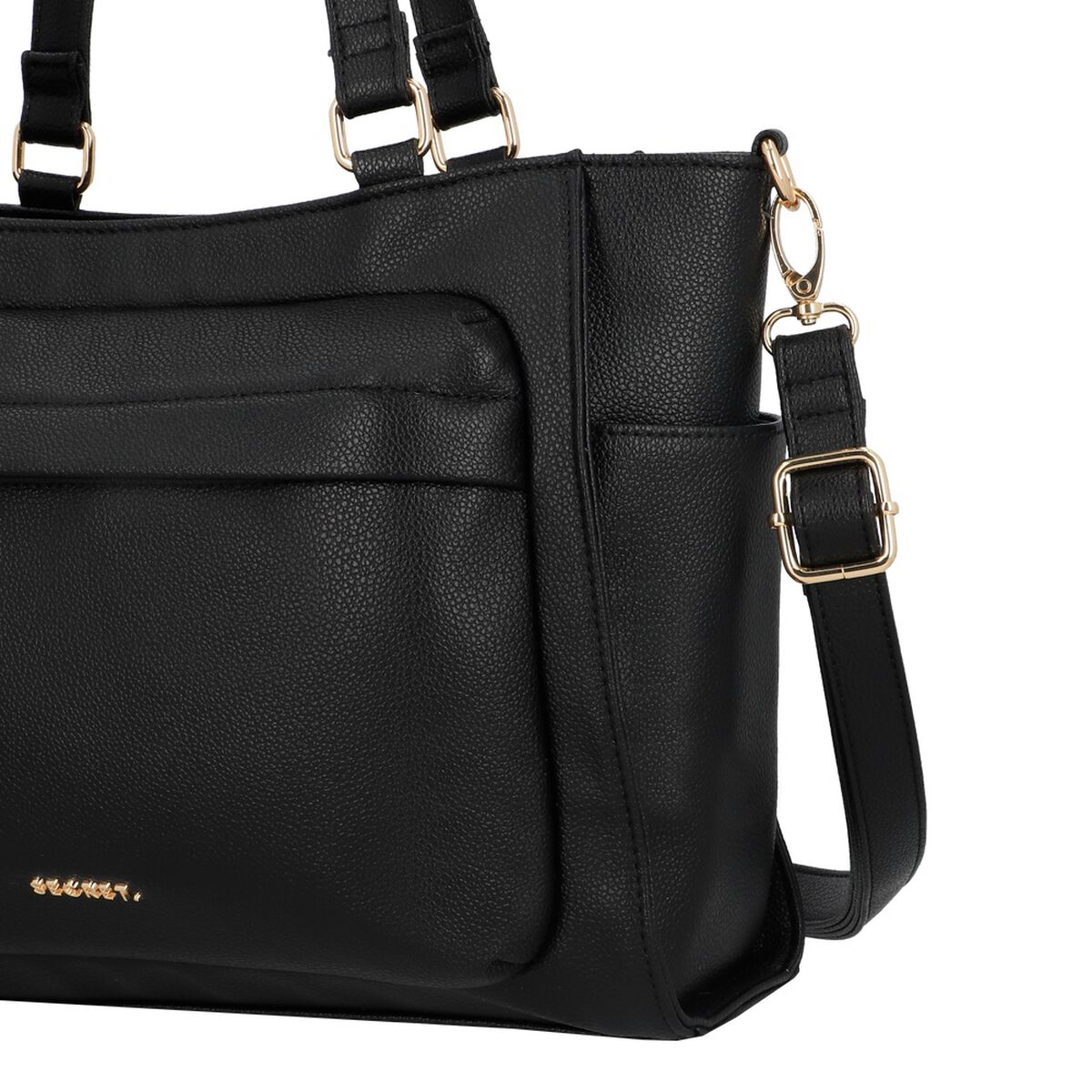 Cartera Tote Secret Teruel FW25 M Negro