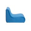 Sillón Bodevir Komodo Felpa 1 Cuerpo Azul Rey 